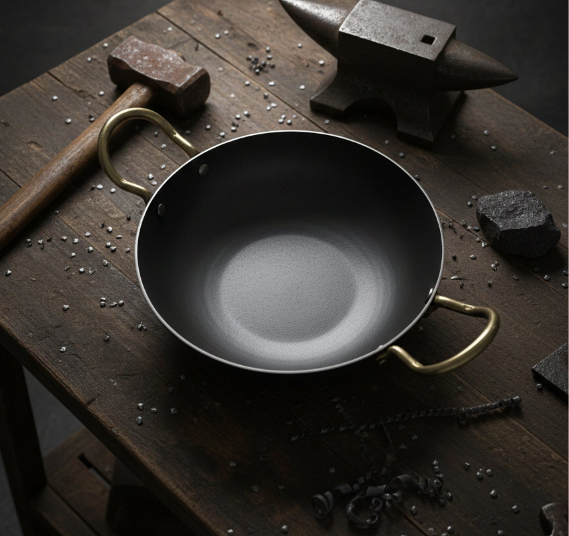 100% Pure Iron Cookware Kadai