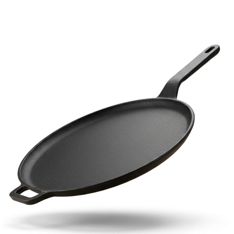 Pre-Seasoned Cast Iron Tawa for Dosa/Chapathi | 28.5cm/11.2 inch, 2.4kg