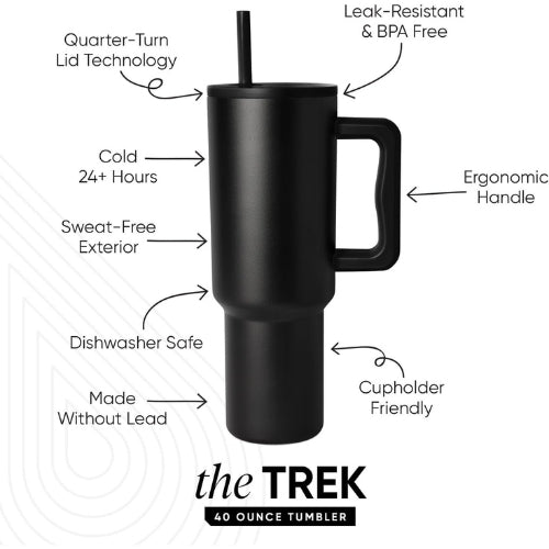 neopot Tumbler 1200ML Steel Straw with Straw Cap and Cleaner Unisex