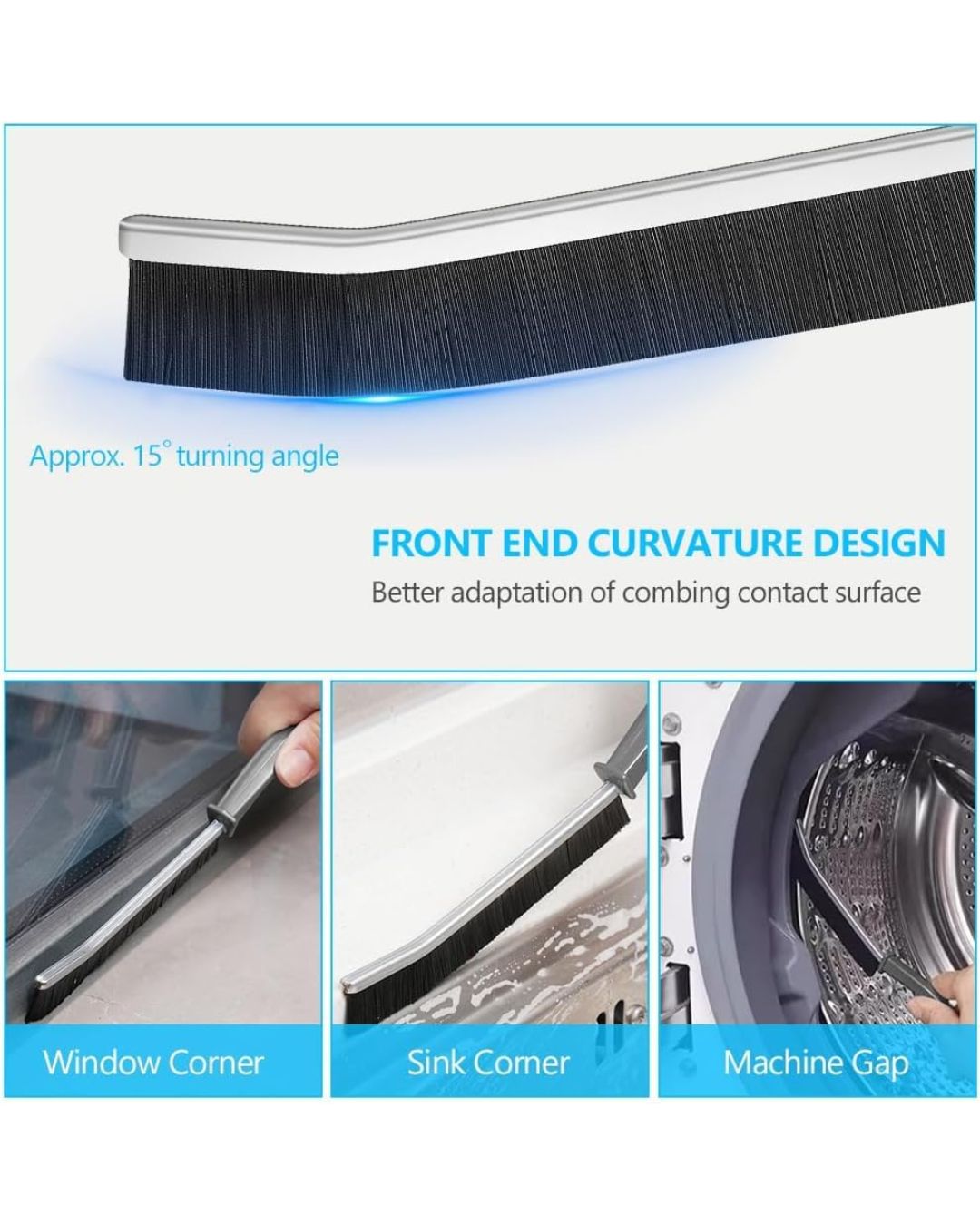 Hard Bristle Crevice Cleaning Brush