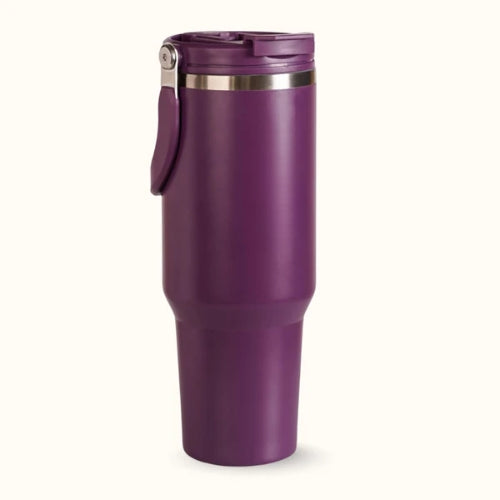 Insulated Blue Tumbler Bottle With Top Handle Blue Frost 1200ml