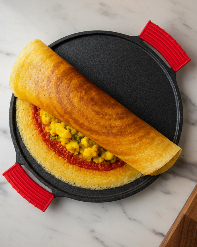 Cast Iron Dosa Tawa Dual Handel
