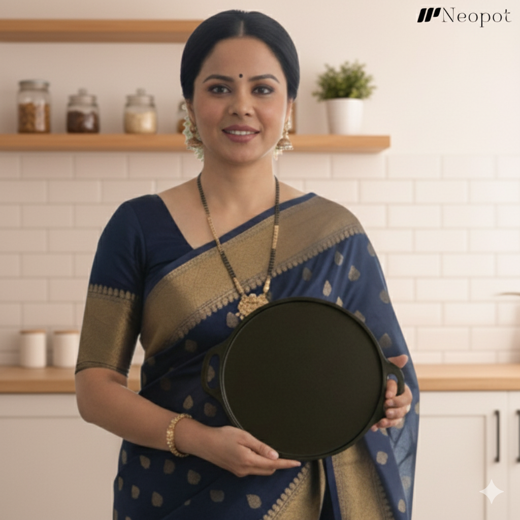 Ultimate 3 in 1 Healthy Cooking South Indian Cuisine Cookware Set .