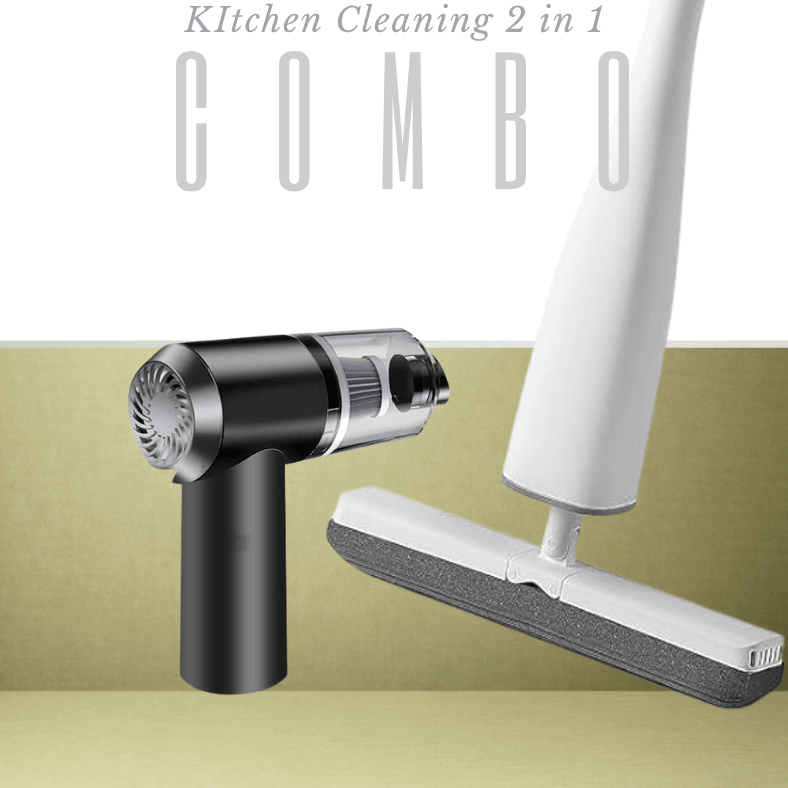 Squeeze Butterfly Mop +  Vaccum Cleaner  (2 in 1 Combo)