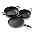 3 Peice Iron Combo - (2 Kadai + 1 Dosa Tawa)