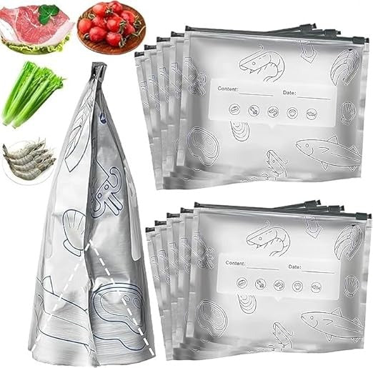 Reusable Aluminum Food Storage Bag (Pack of 20)