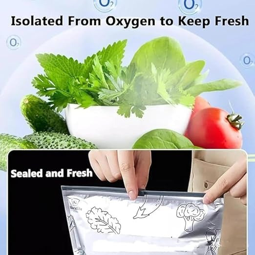Reusable Aluminum Food Storage Bag (Pack of 20)