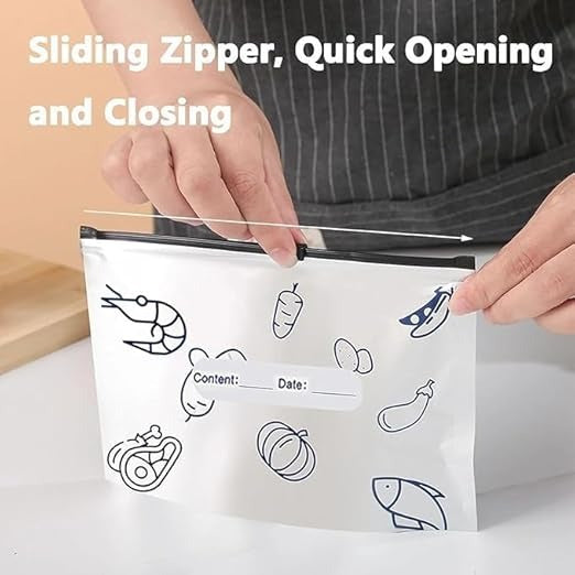Reusable Aluminum Food Storage Bag (Pack of 20)