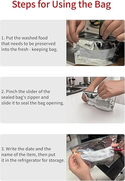 Reusable Aluminum Food Storage Bag (Pack of 20)