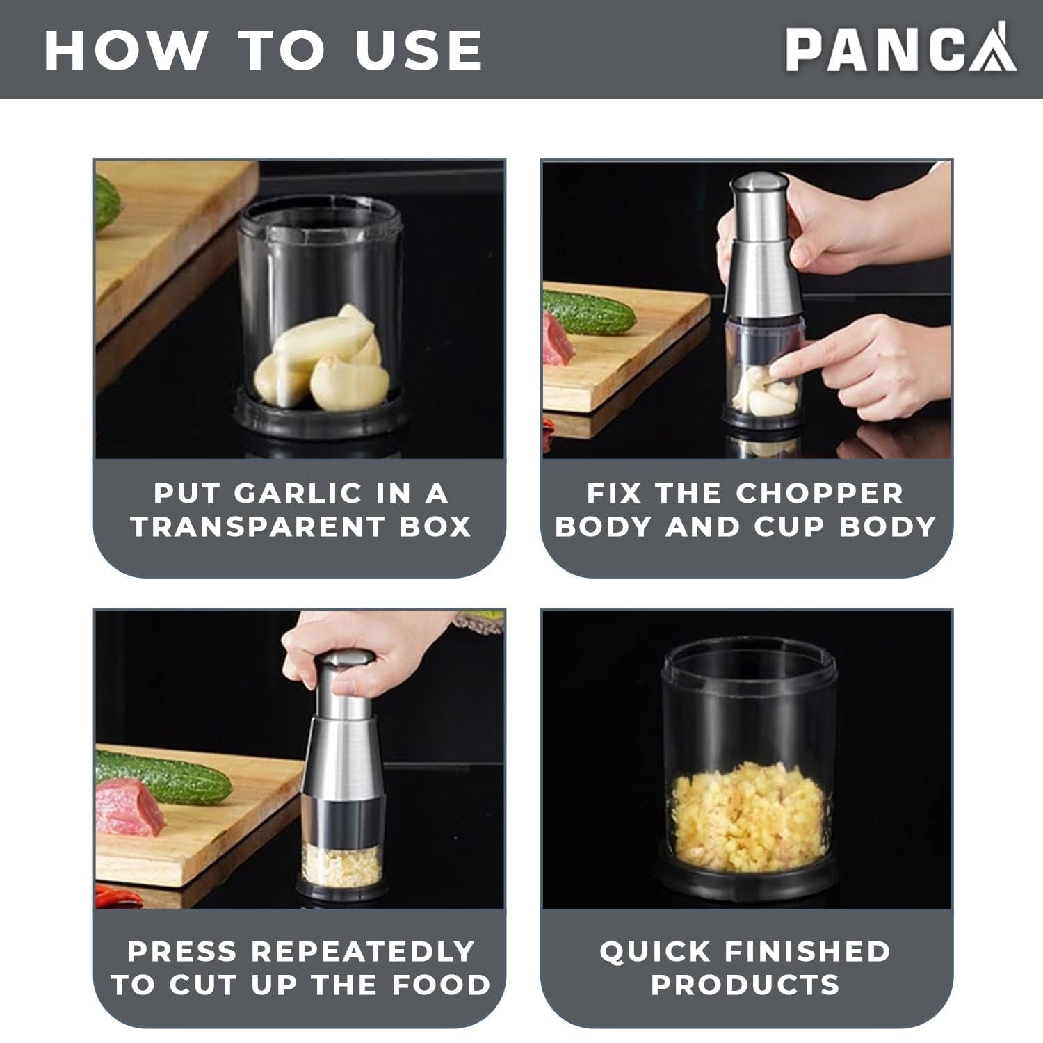Hand Press Garlic Chopper