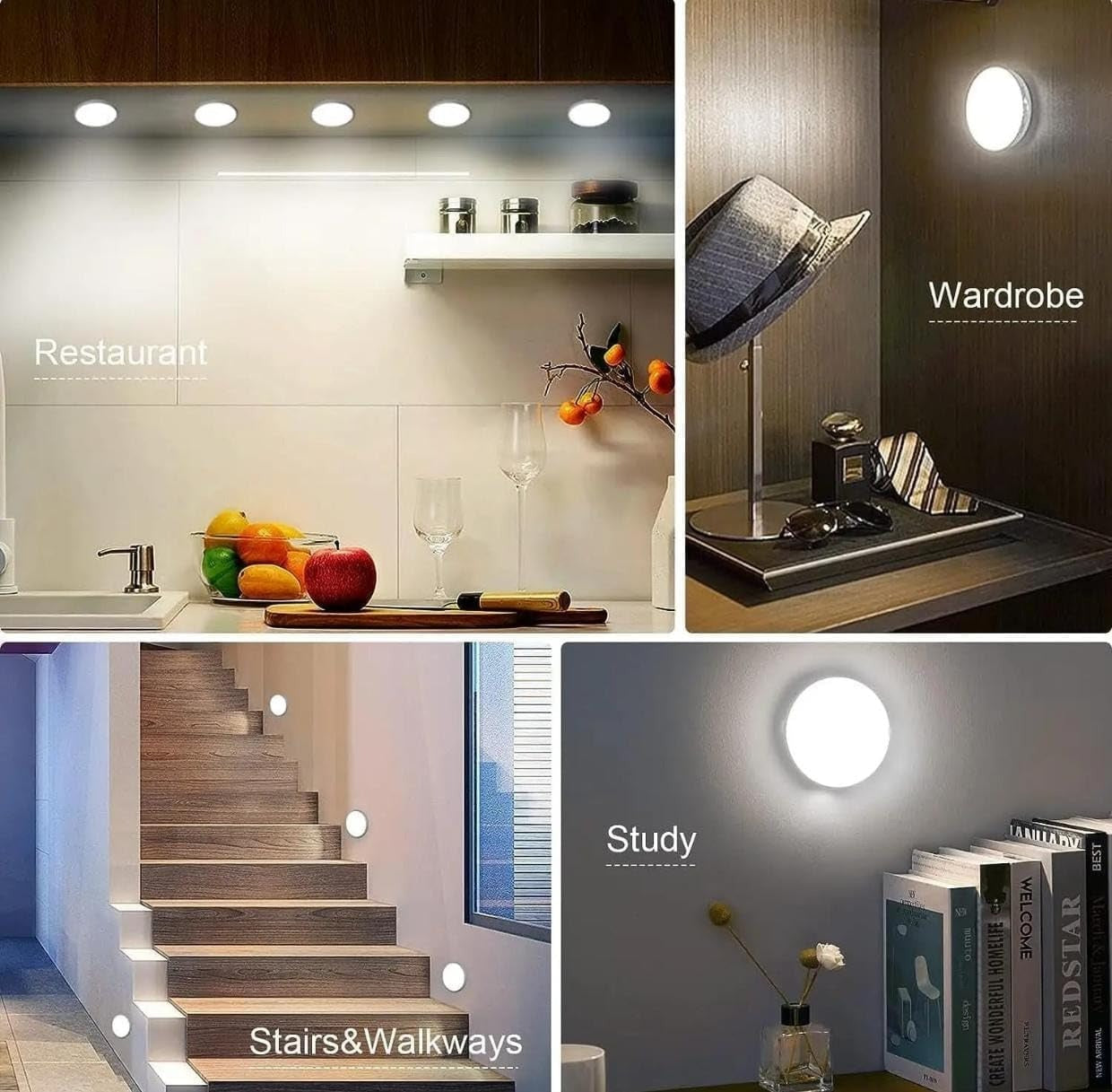 Body Induction Motion Sensor Light (Pack of 2 )