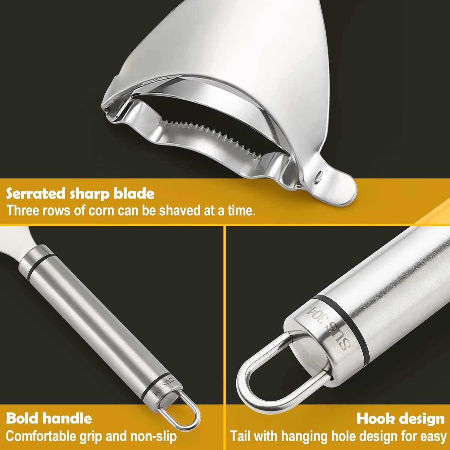 Stainless Steel Corn Peeler