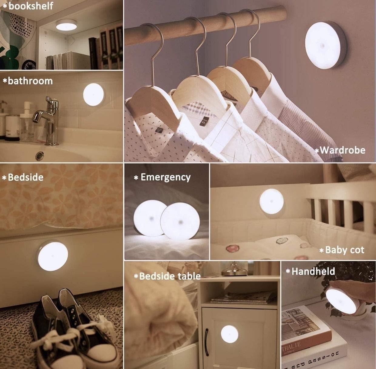 Body Induction Motion Sensor Light (Pack of 2 )