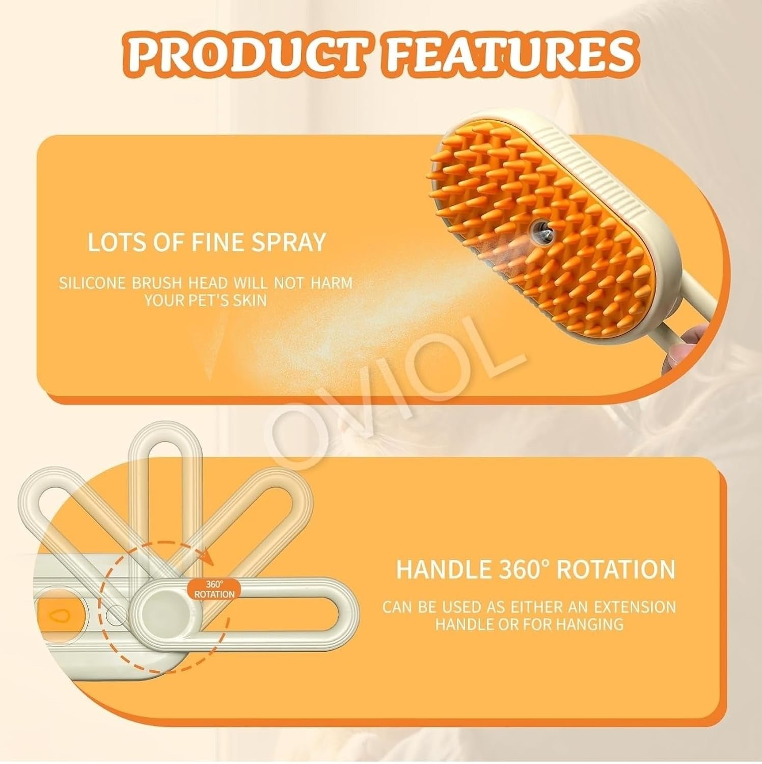 Pet Steam Brush (Pack of 2 )