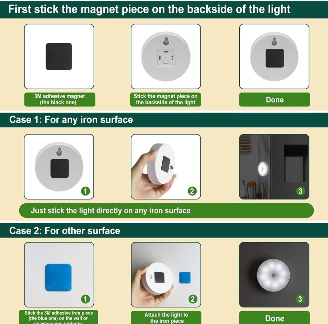 Body Induction Motion Sensor Light (Pack of 2 )
