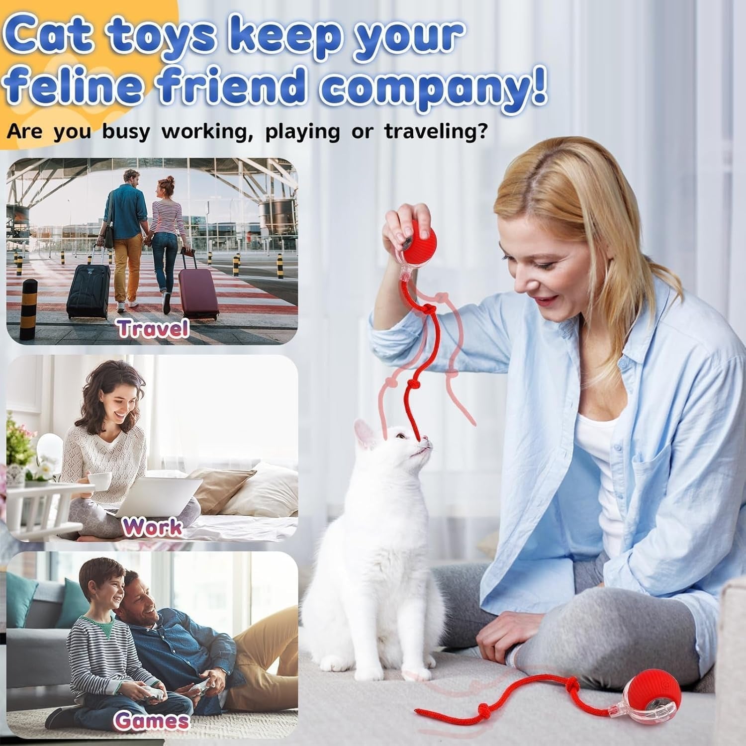 Pet Teasing Ball (Pack of 2 )