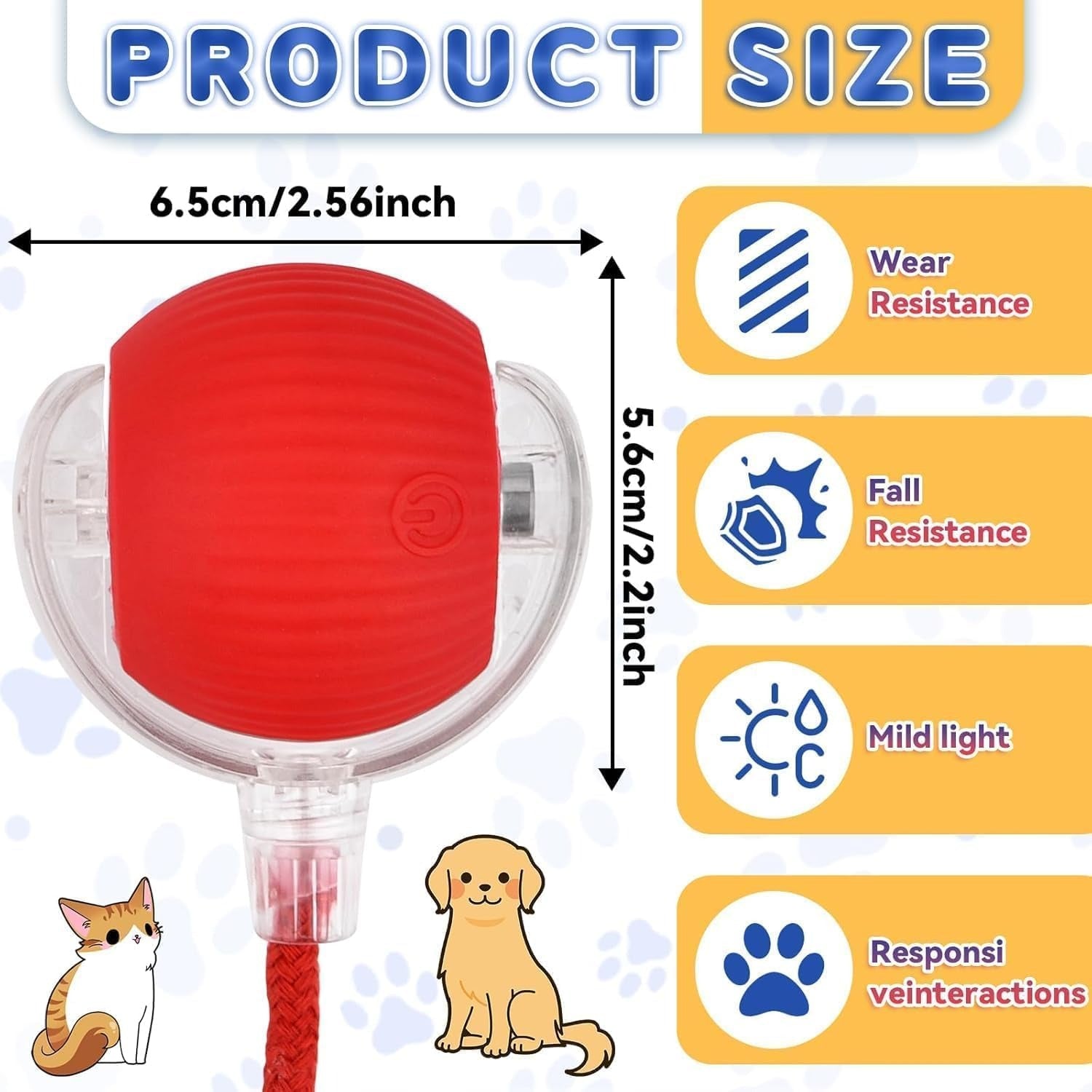 Pet Teasing Ball (Pack of 2 )