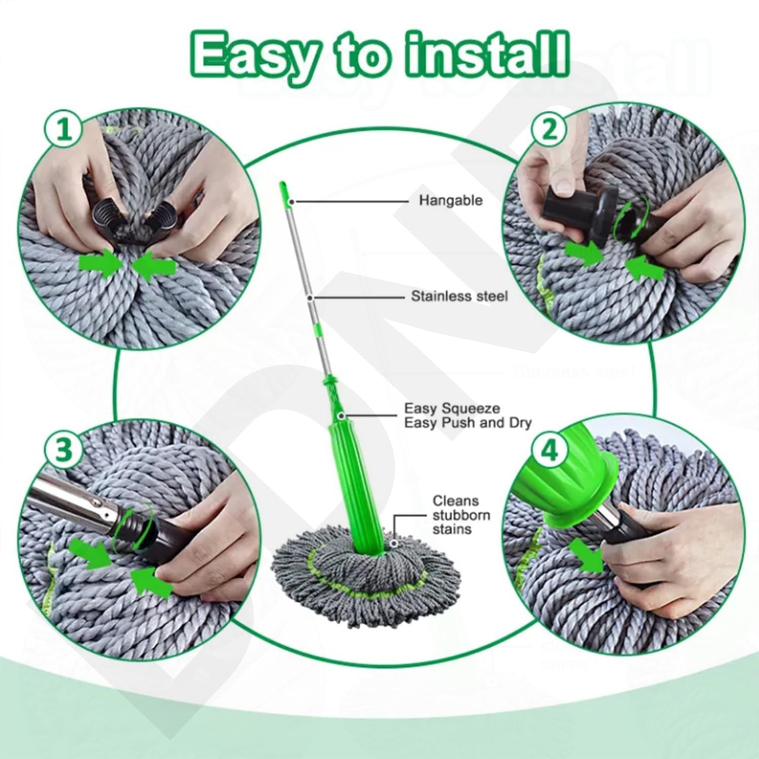 2 in 1 Dehydrated Floor Cleaning Mop