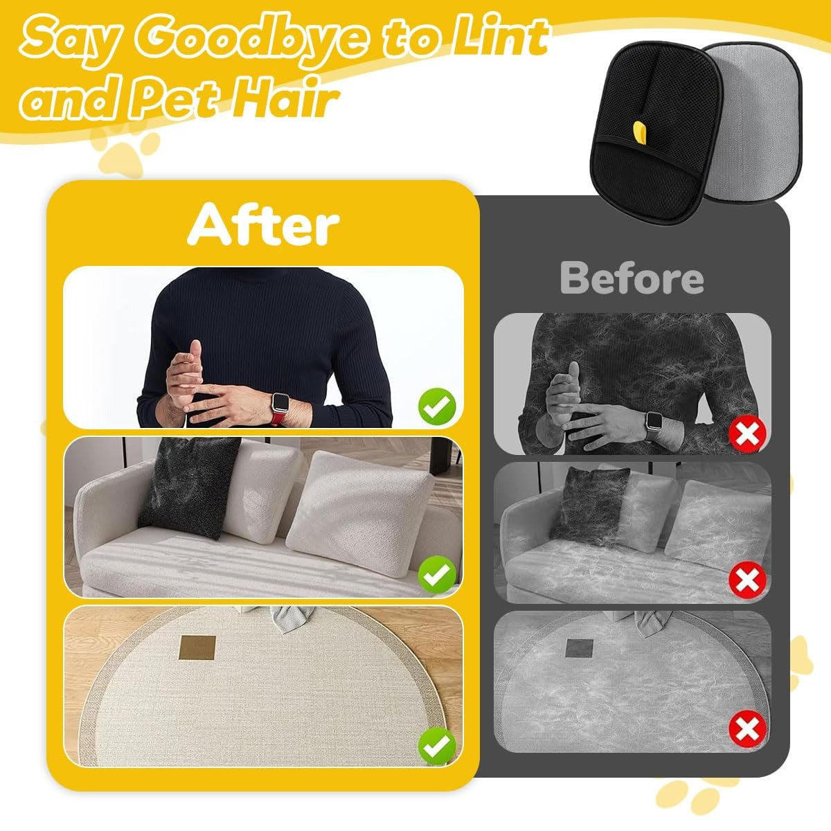 Pet Hair Remover Gloves