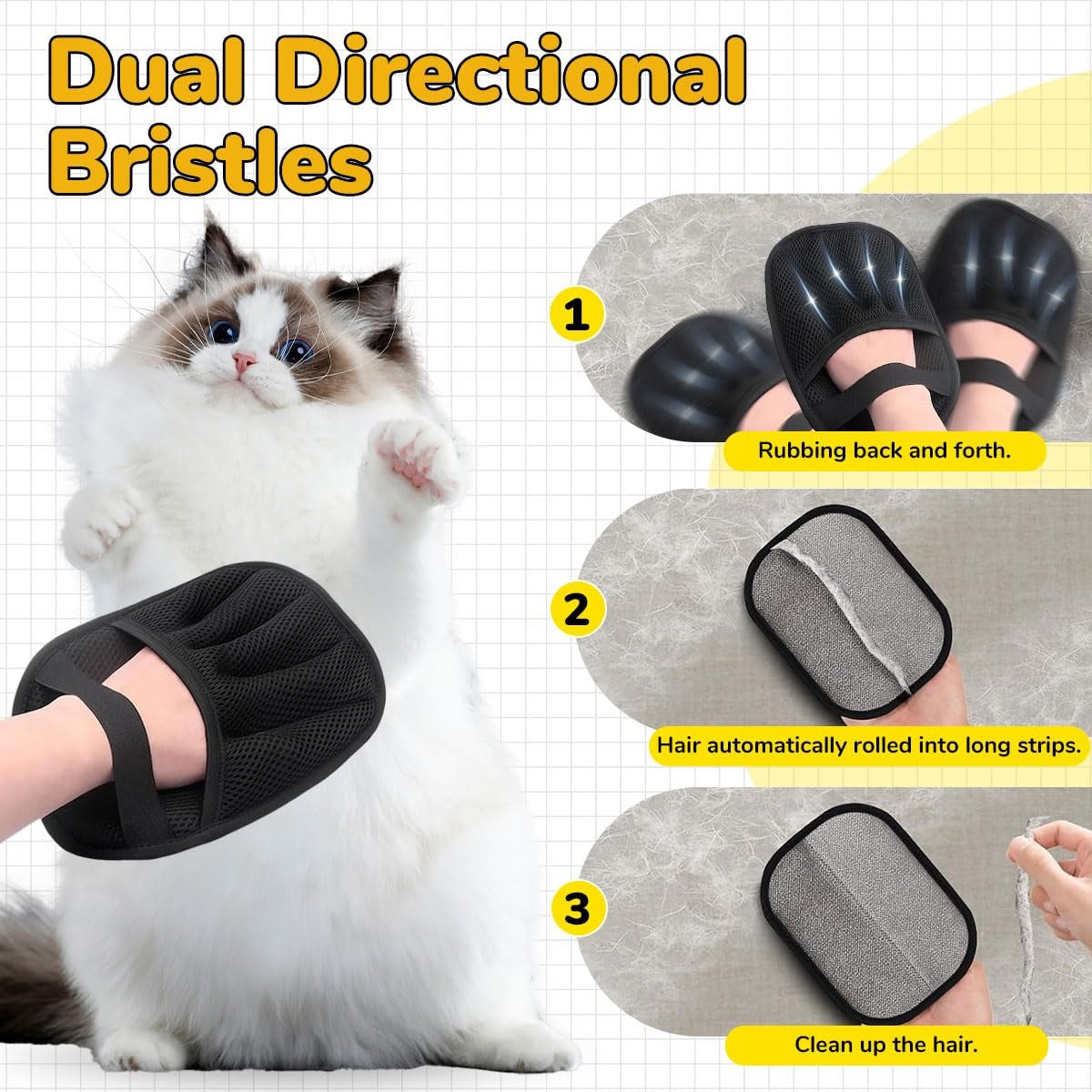 Pet Hair Remover Gloves