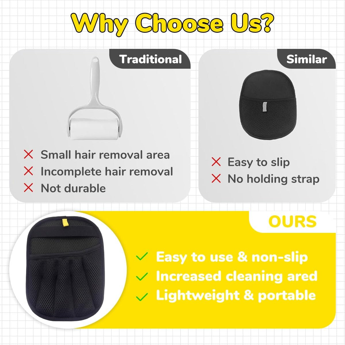 Pet Hair Remover Gloves