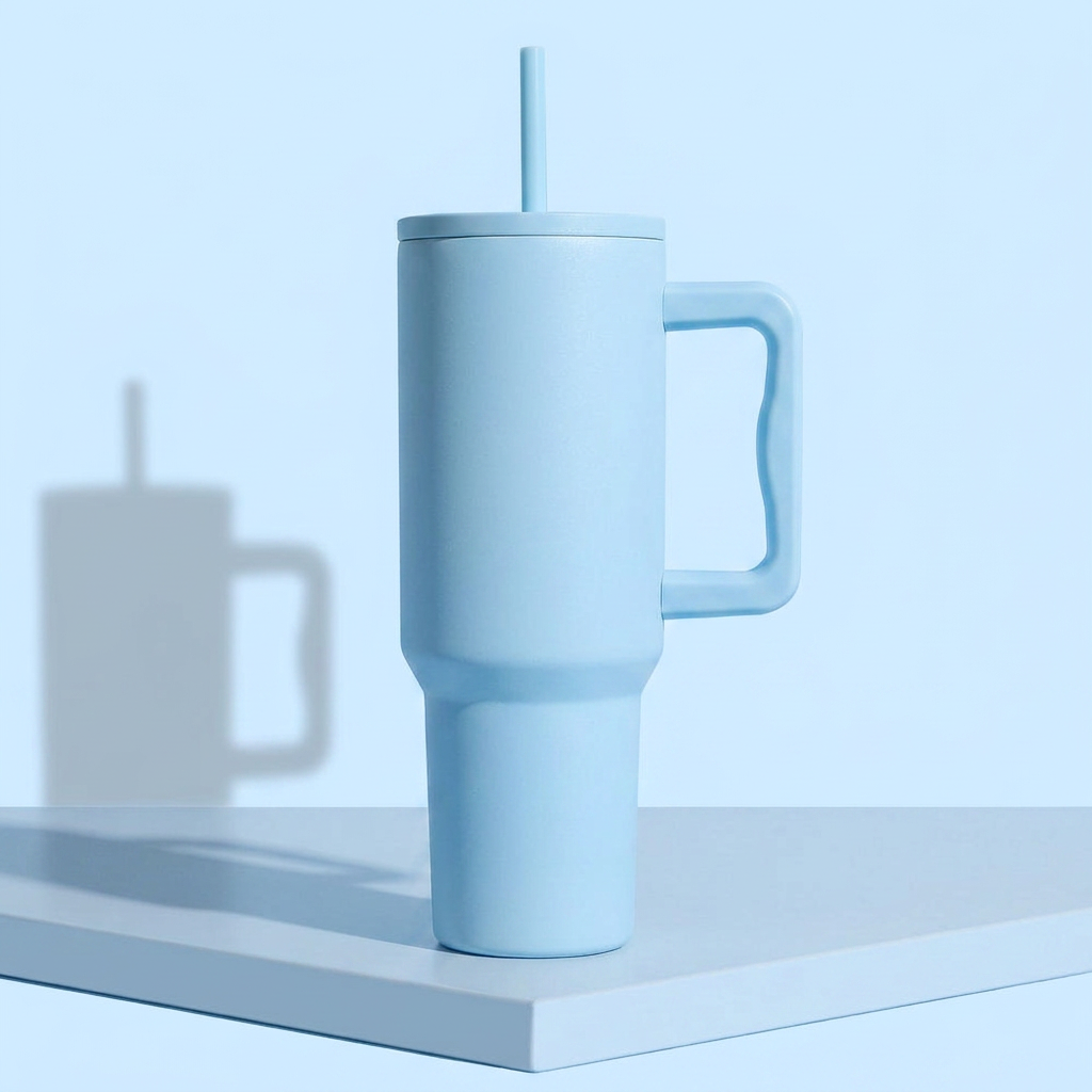 Neopot Tumbler 1200ML Steel Straw with Straw Cap and Cleaner Unisex